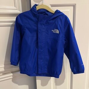 The North Face Blue Hooded Rain Jacket For Baby